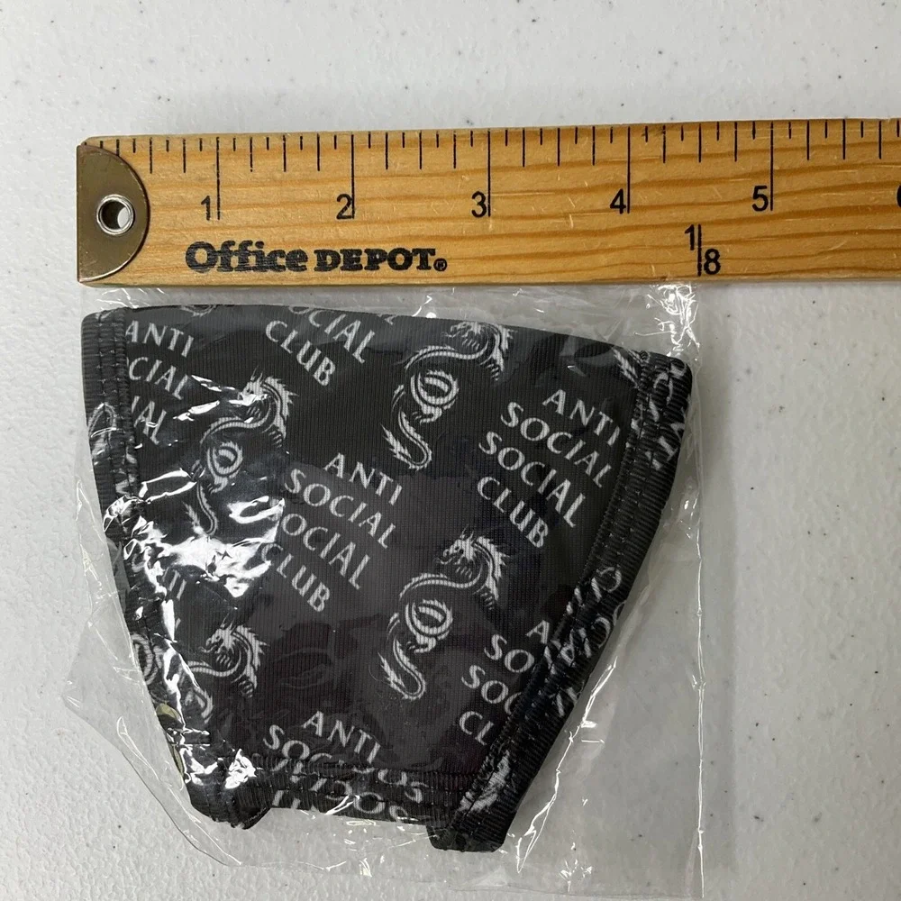 Anti‎ Social Social Club Face Mask Dragon Print 'Last Time' 100% Authentic FW20